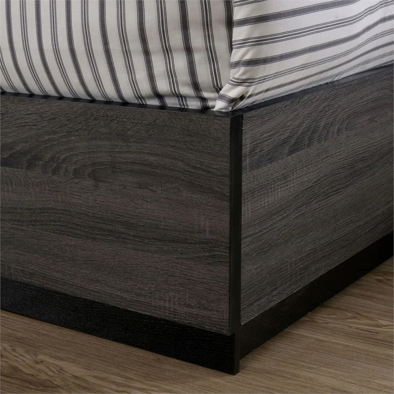 Gray Wood 3-Piece Bedroom Set Cal King P561109