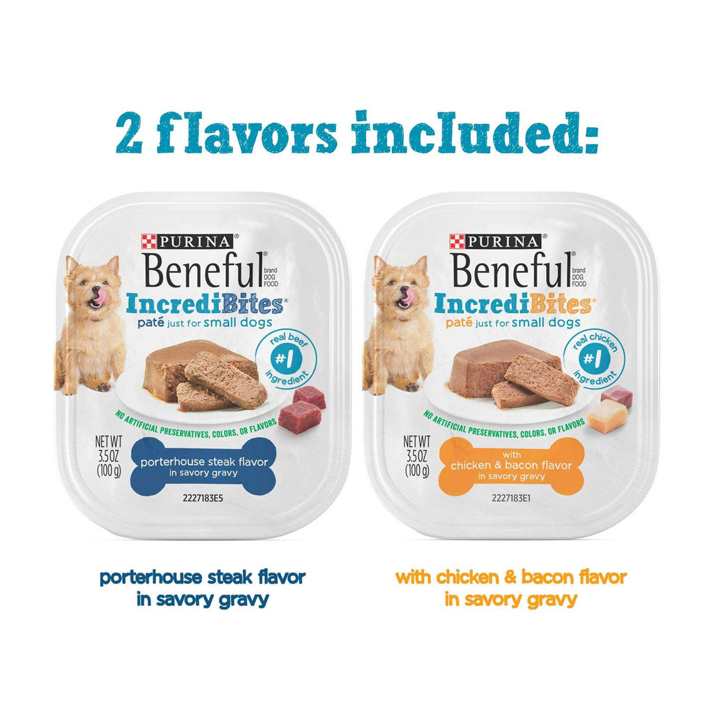 Steak & Chicken Pate Wet Small Dog Food Trays H68133