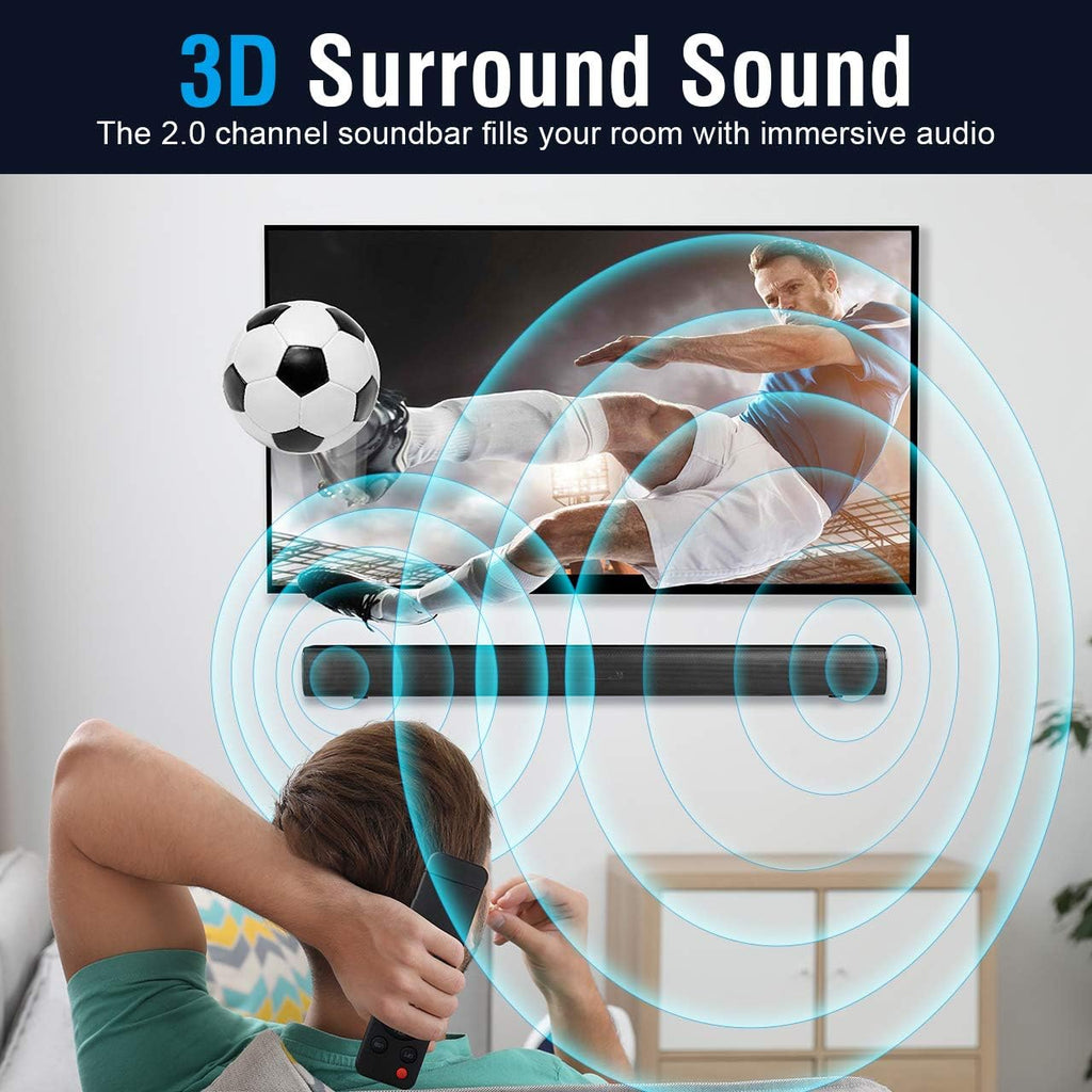29-Inch TV Sound Bar with Subwoofer W358
