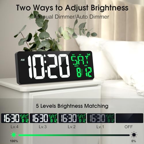 17 Inch Digital Wall Clock with Remote N946