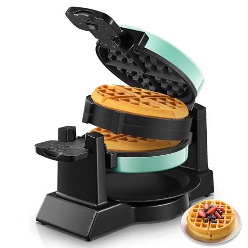 1400W Double Belgian Waffle Maker S164853
