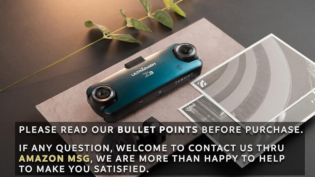 Dual Lens Dash Cam with IR Night Vision X23789