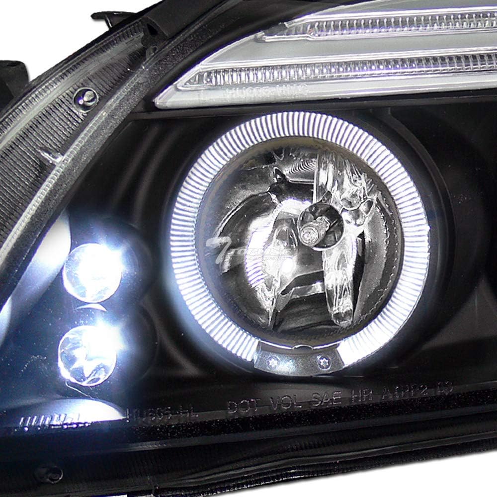 Black Housing Halo LED Projector Headlights K87731