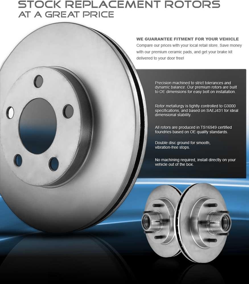 5 Lug Rotors and Metallic Brake Pads J76055