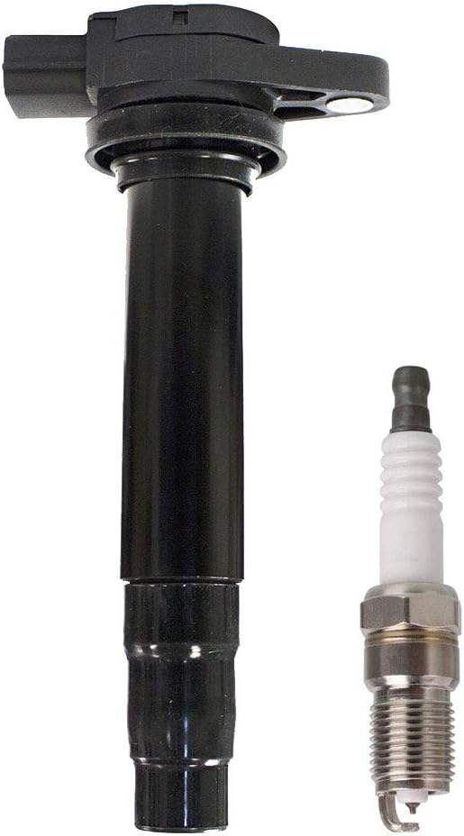 Set of 4 Platinum Spark Plug and 4 Ignition Coil Pack Compatible with Nissan 2000 2001 Sentra 1.8L Replacement for UF326 Pack of 2 O175