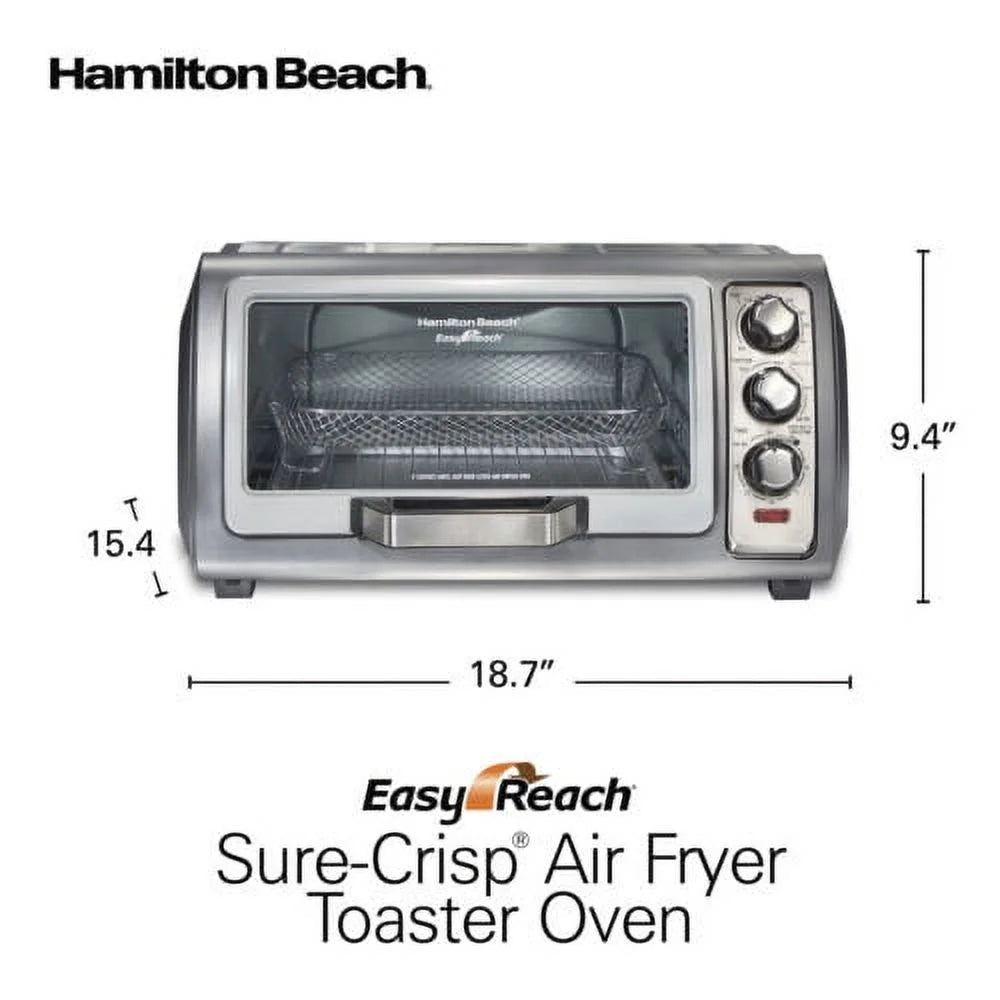 6 Slice Stainless Steel Air Fryer Toaster Oven N640