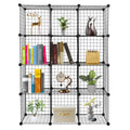12-Cubes Metal Grid Storage Shelves Organizer E6731