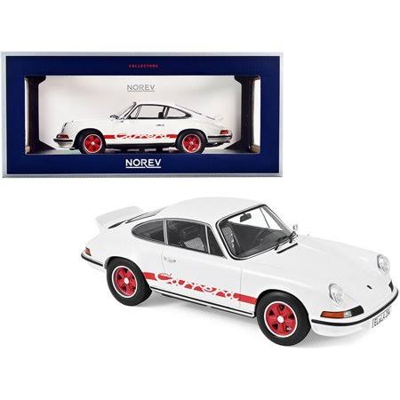 White with Red Stripes 1/18 Diecast Model Car S79228