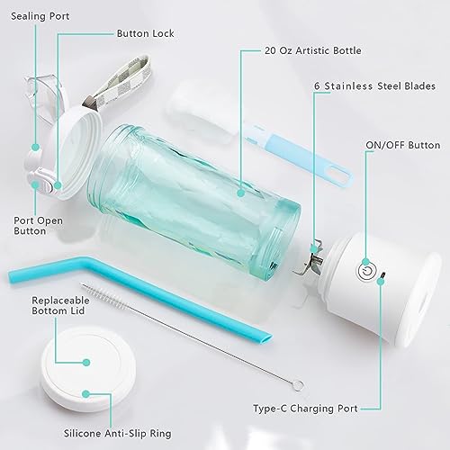 Rechargeable Personal Blender with 600ML Travel Cup X131946