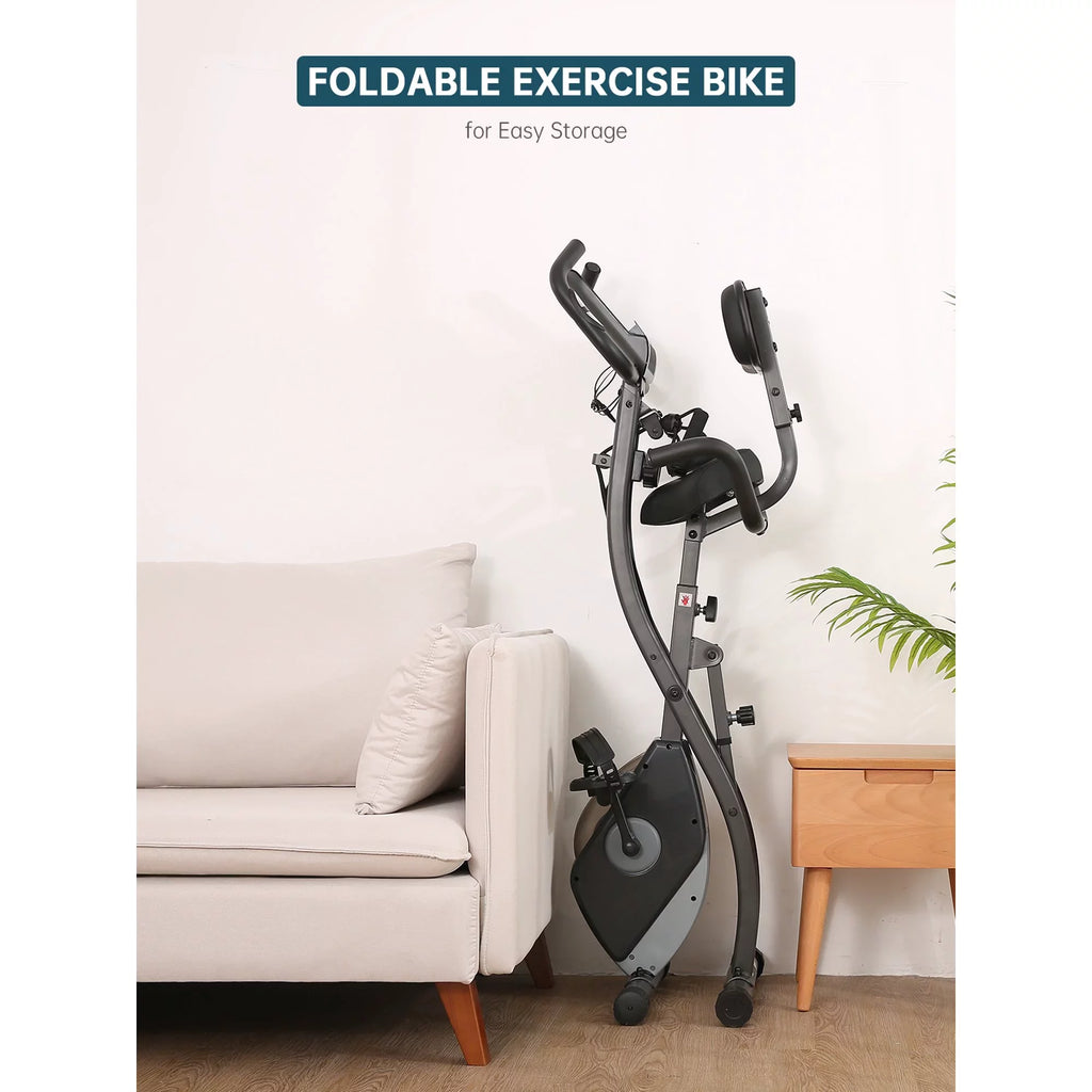Folding Magnetic Stationary Exercise Bike T8683