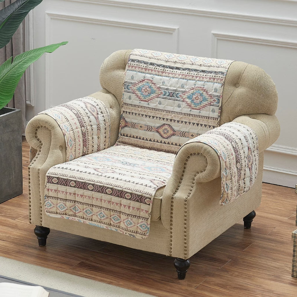 Tan Reversible Armchair Protector K361