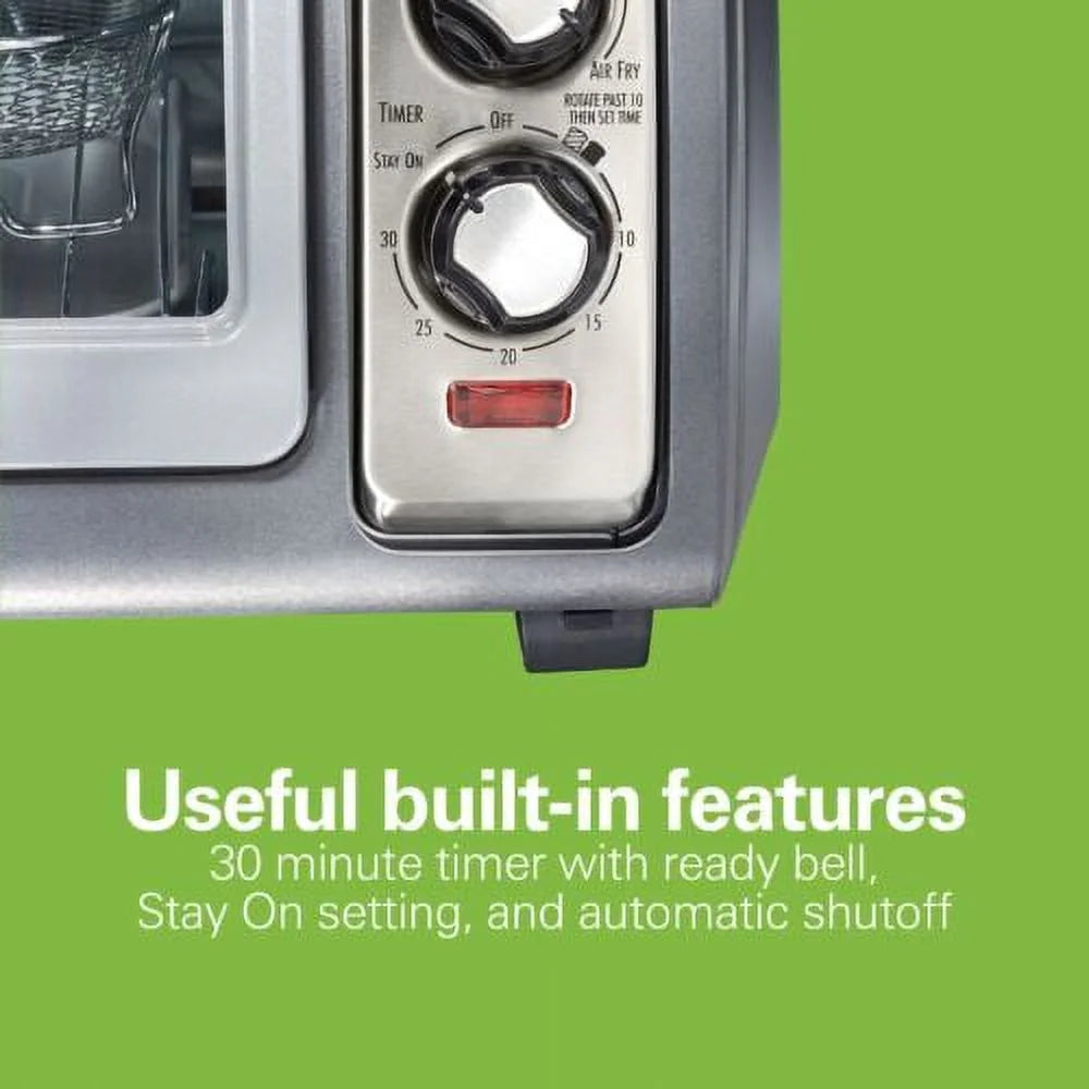 6 Slice Stainless Steel Air Fryer Toaster Oven N640