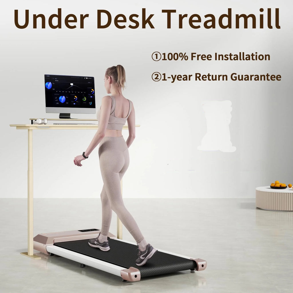 2.5Hp Ultra-Quiet Walking Pad Treadmill with Remote Control A581