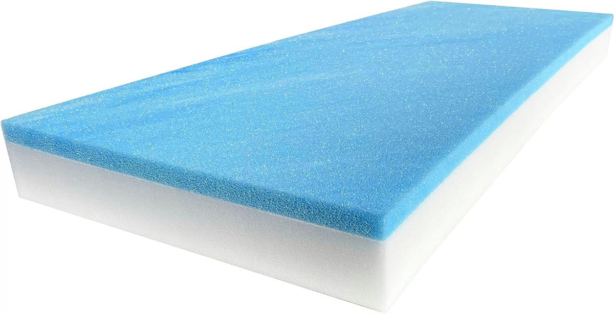 18" x 82" Cool Gel Memory Foam Bench Cushion Replacement Medium Firm Y5038