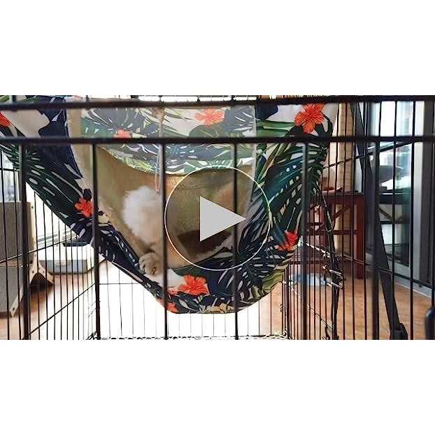 Cat Cage Hammock Double Layer Plush Hanging Pet Bed M868
