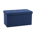 Cushioned Fabric Storage Ottoman Bench P530
