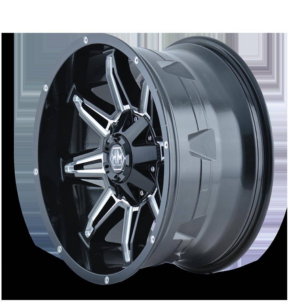 Black/Milled Spokes 18x9 Wheel P2193