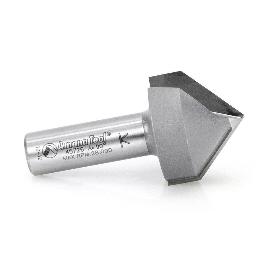 Carbide Tipped V Groove 90 Deg x 1-1/4 D x 1 CH M747312