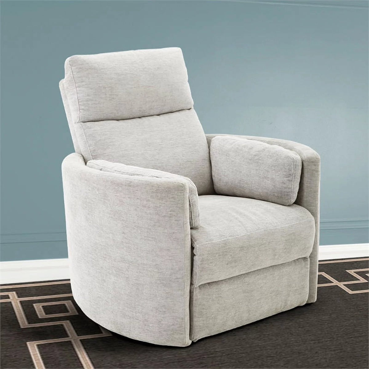 Polyester Power Swivel Glider Recliner X155669