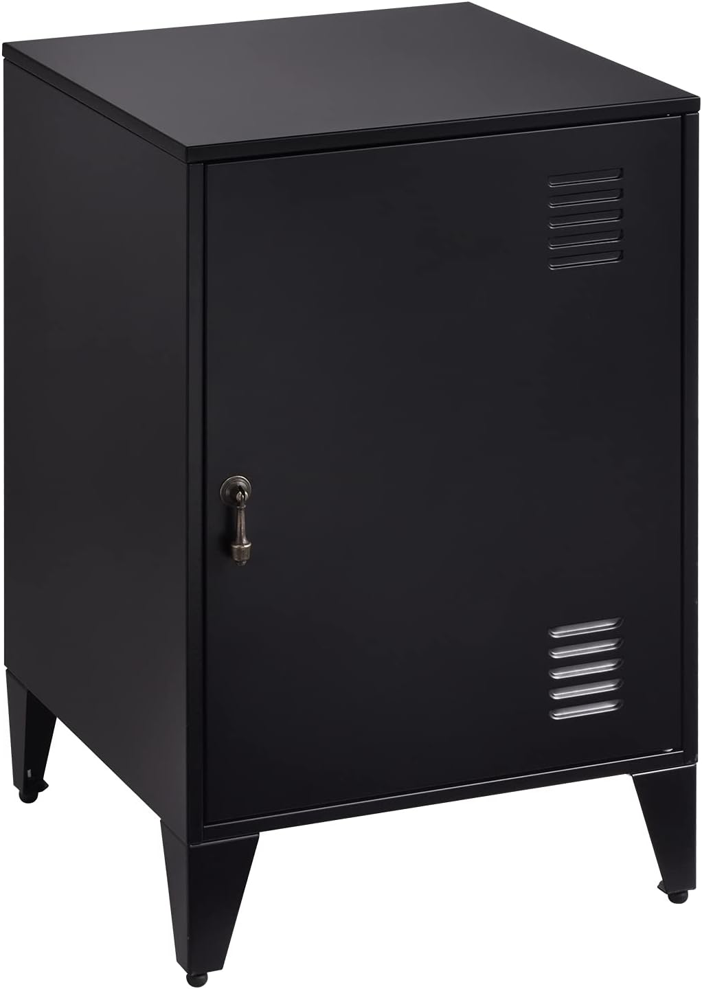 Grey Metal Night Stand with 1 Door J22293