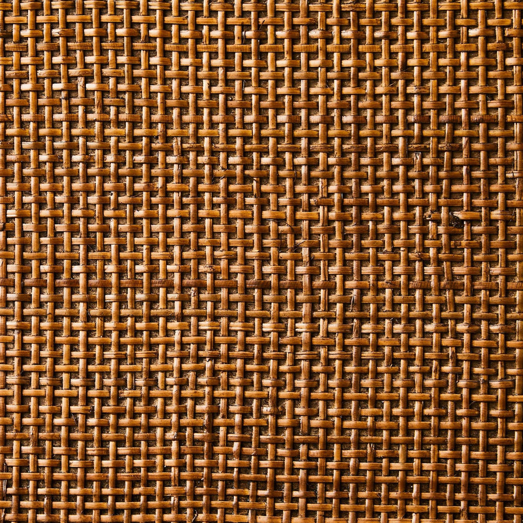 Brown Cane Wood Headboard Q939