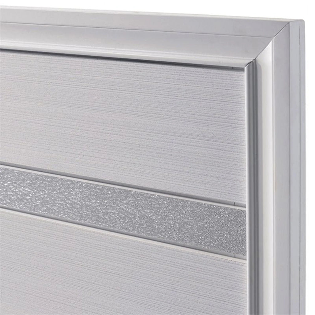 White Solid Wood Queen Storage Bed V9319