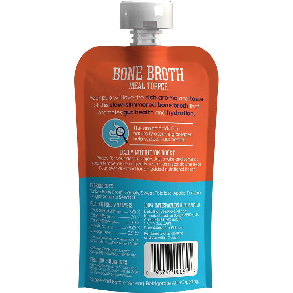 Solid Gold Turkey Bone Broth with Pumpkin & Ginger Dog Food Topper C872419