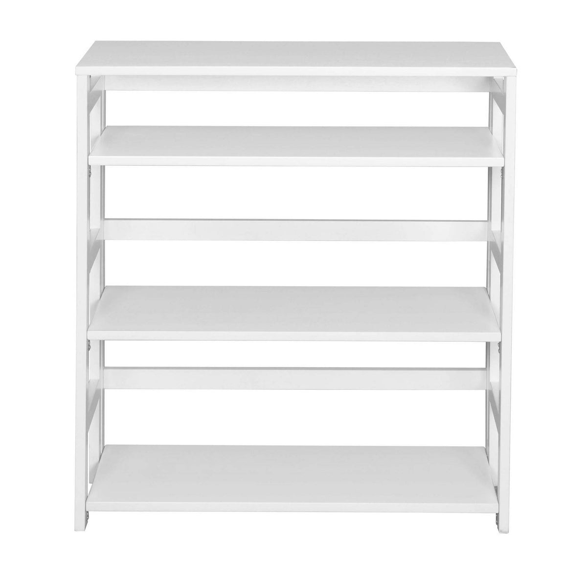 White Folding Bookcase X640221