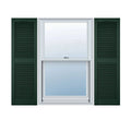 14 1/2 inchw x 53 inchh Vinyl Open Louver Shutters with Shutter-Loks Q6196