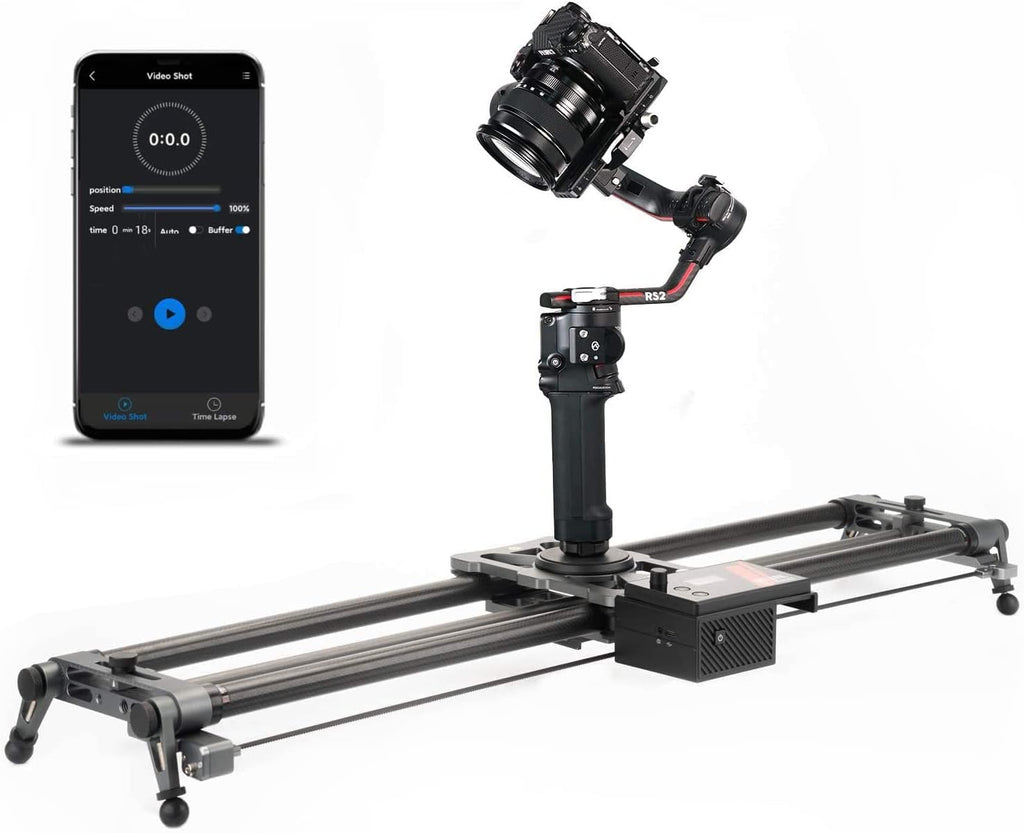 Motorized Camera Slider 100cm/39'' Carbon Fiber with APP Control H696