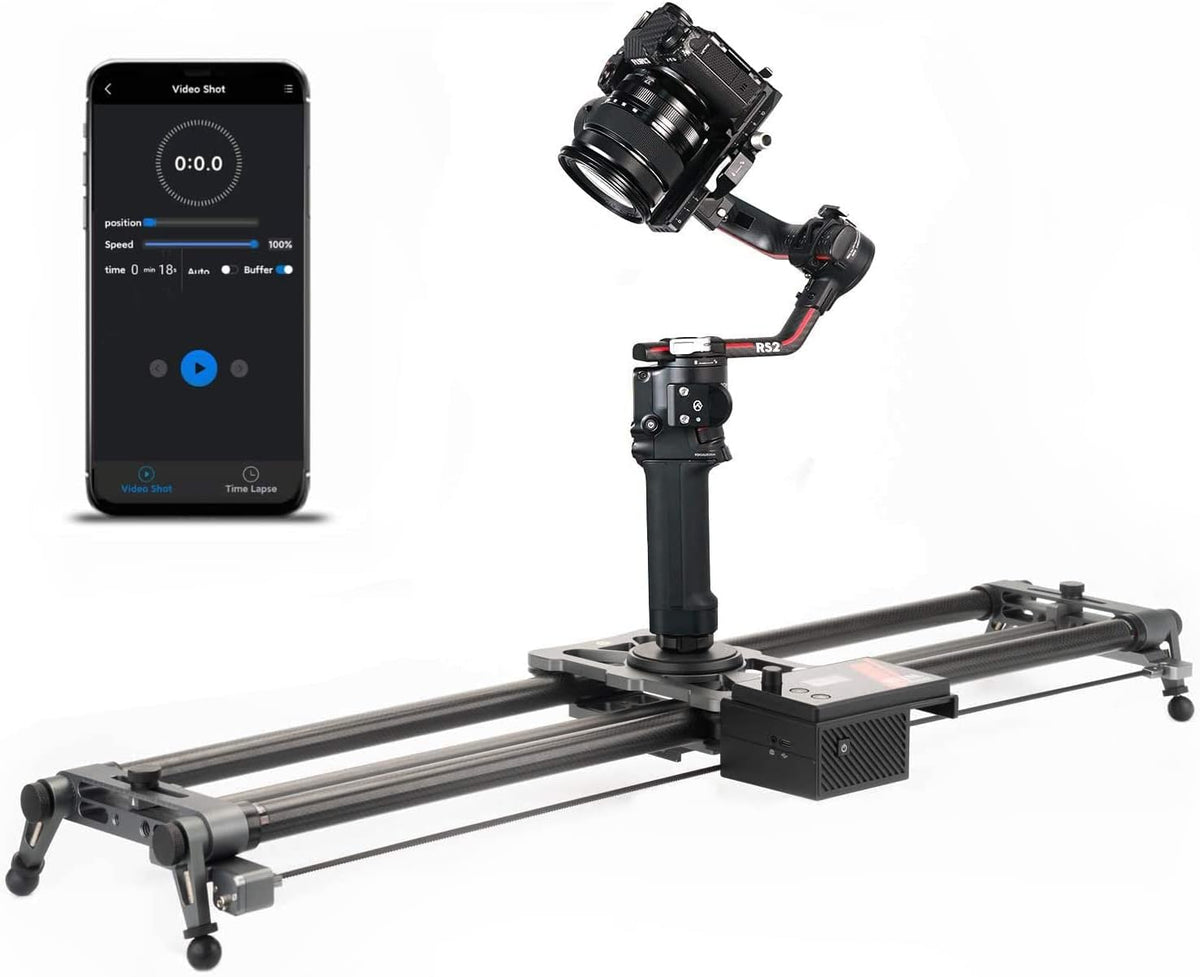 Motorized Camera Slider 100cm/39'' Carbon Fiber with APP Control H696