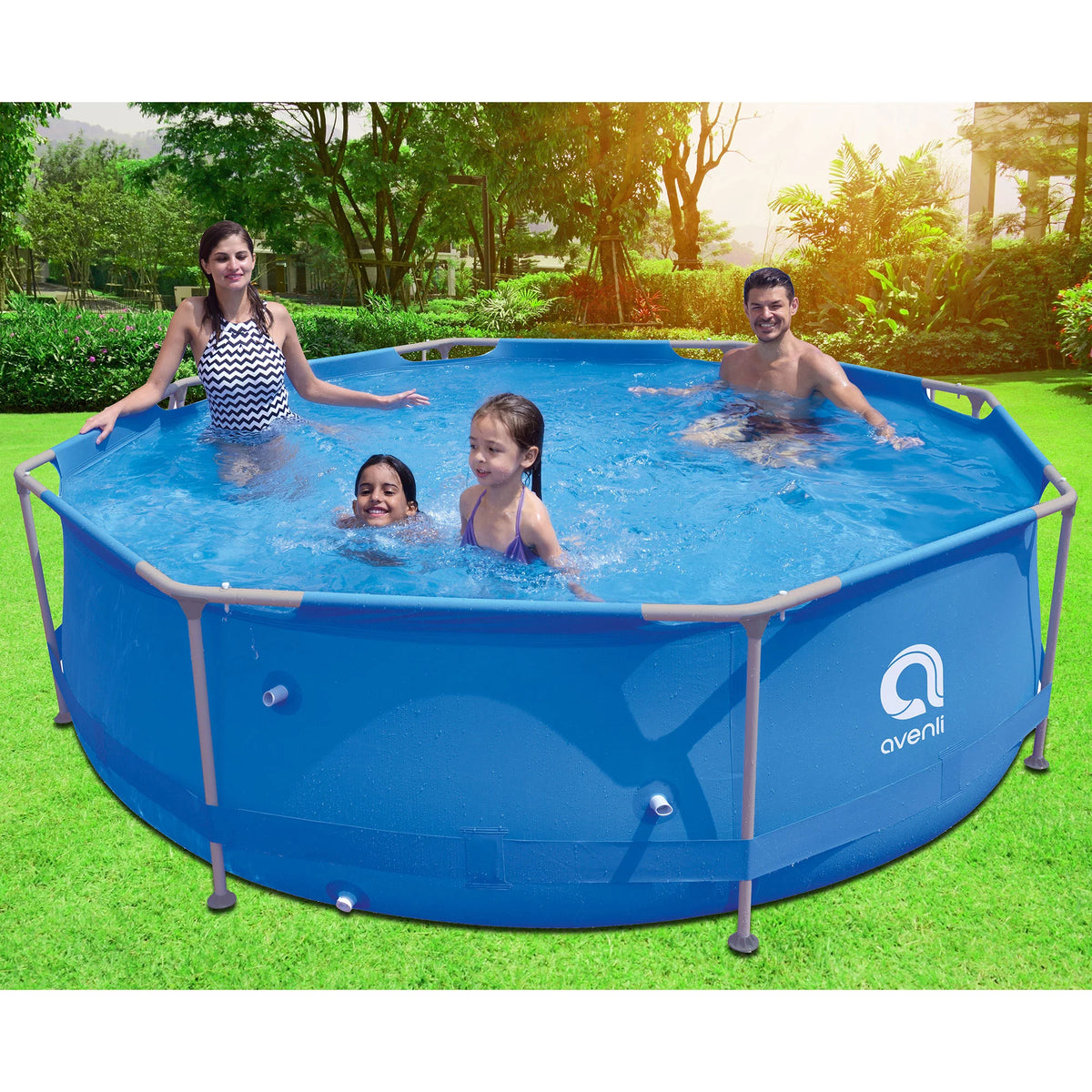 9ft x 30in Round Frame Swimming Pool W934