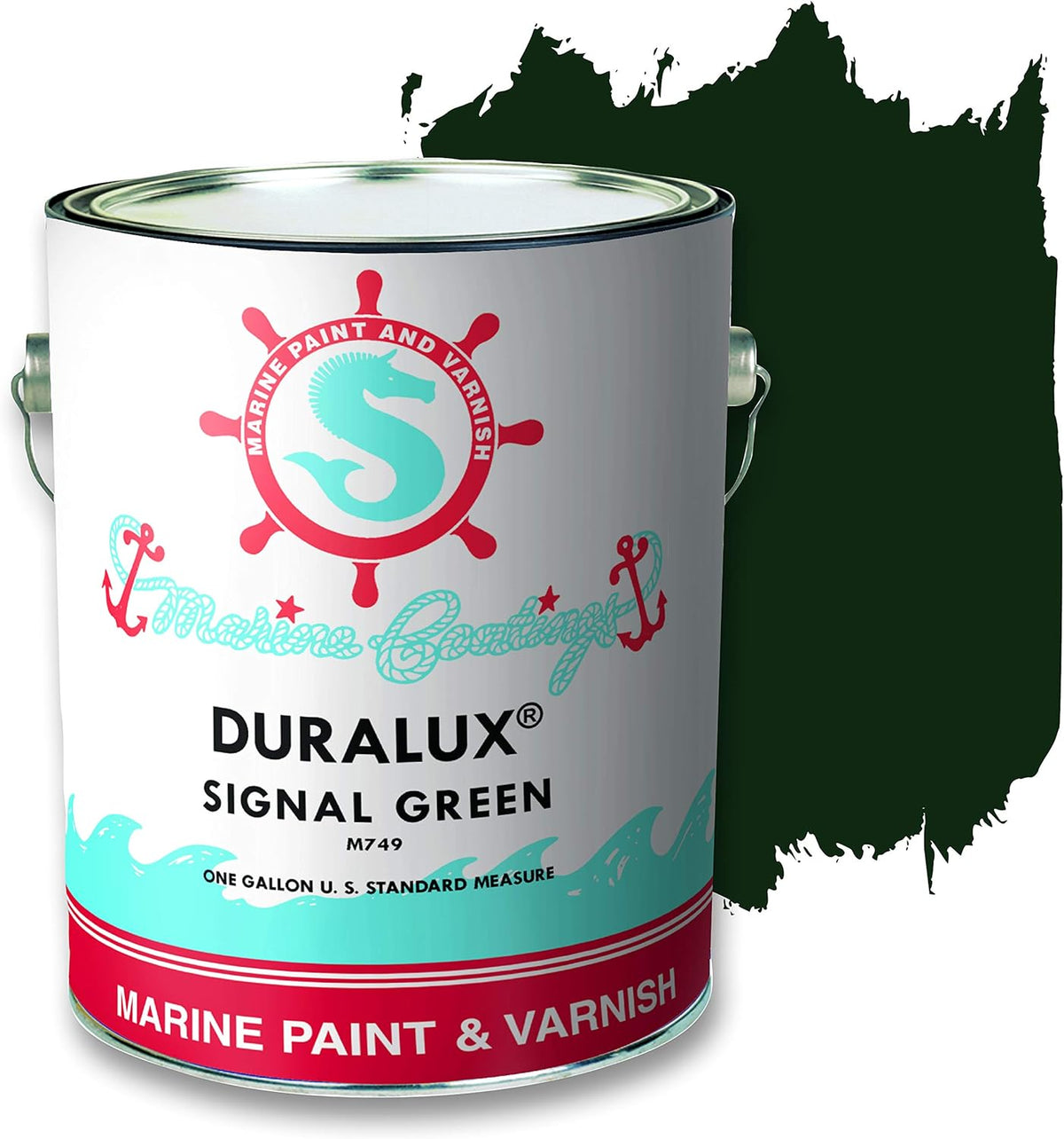 Marine Paint, Signal Red, 1 Gallon Pack of 2 Q155332