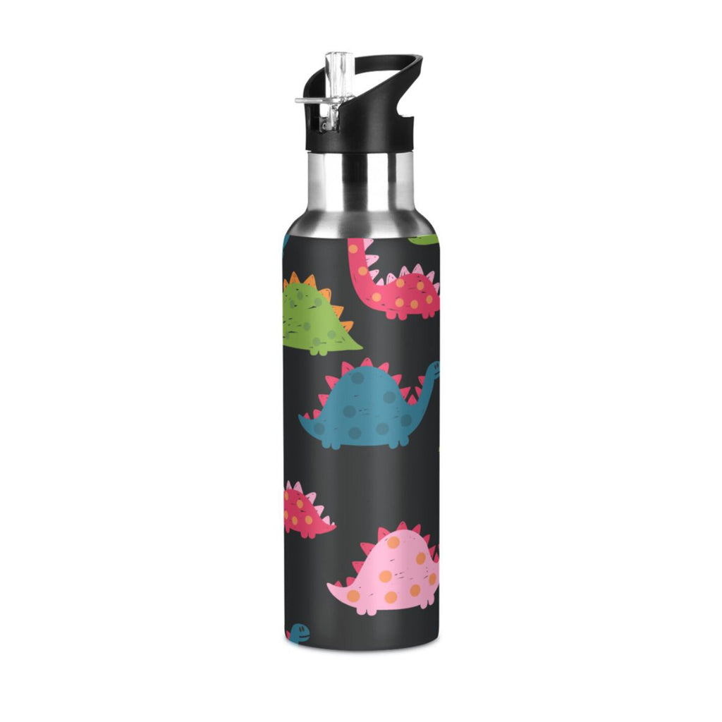 Rainbow Dinosaur Stainless Steel Insulated Water Bottle B54119