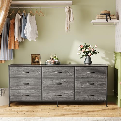 63 Inch 9 Drawer Dresser H578
