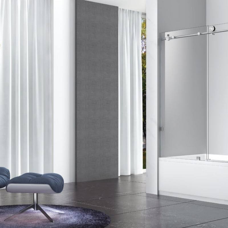 Single Sliding Frameless Shower Door N6374