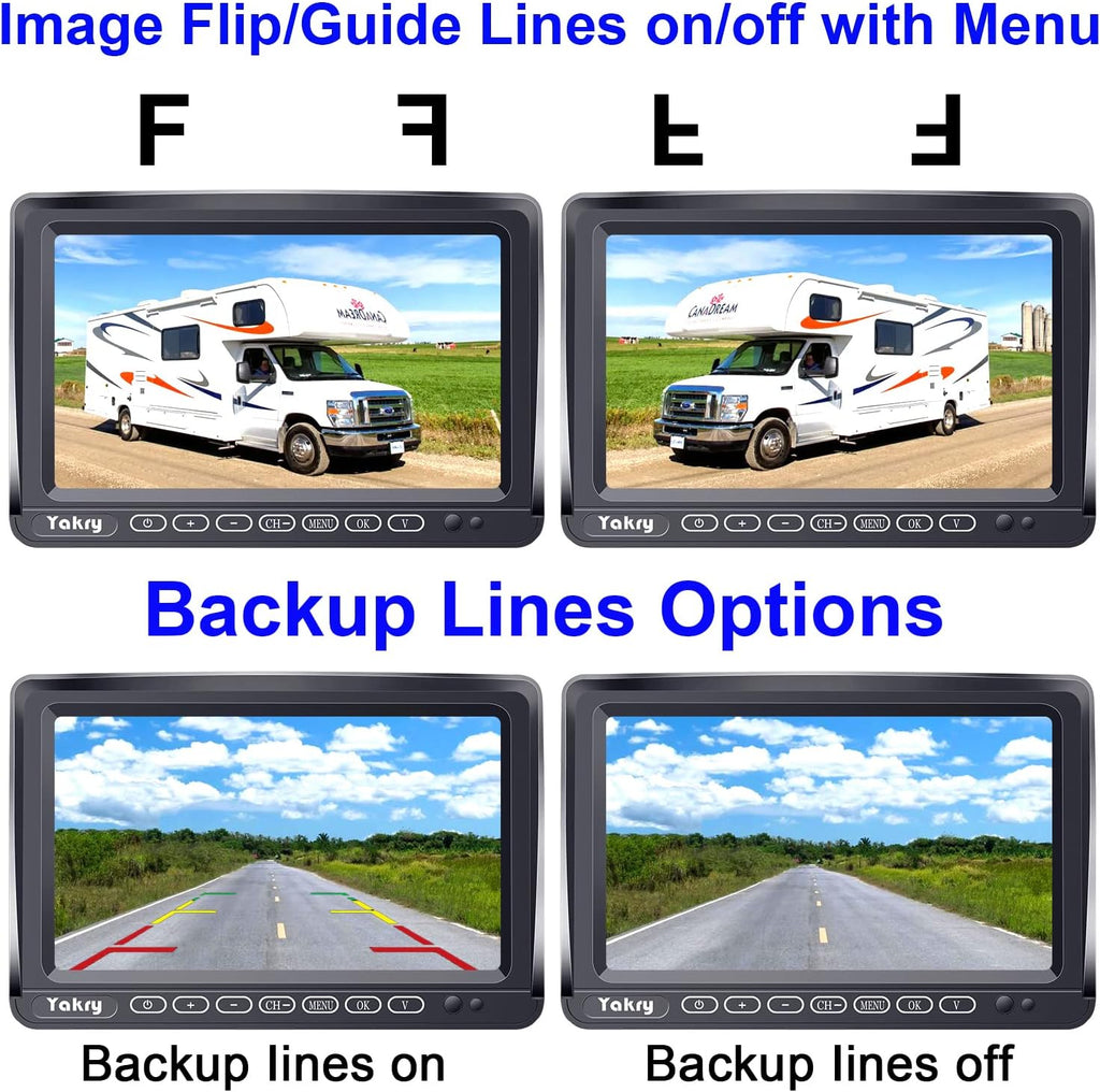 Wireless Backup Camera HD 1080P 7 Inch DVR Monitor S7078