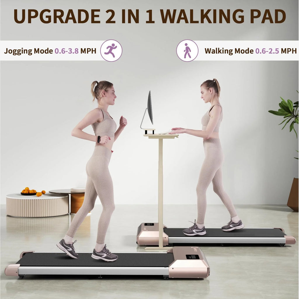 2.5Hp Ultra-Quiet Walking Pad Treadmill with Remote Control A581