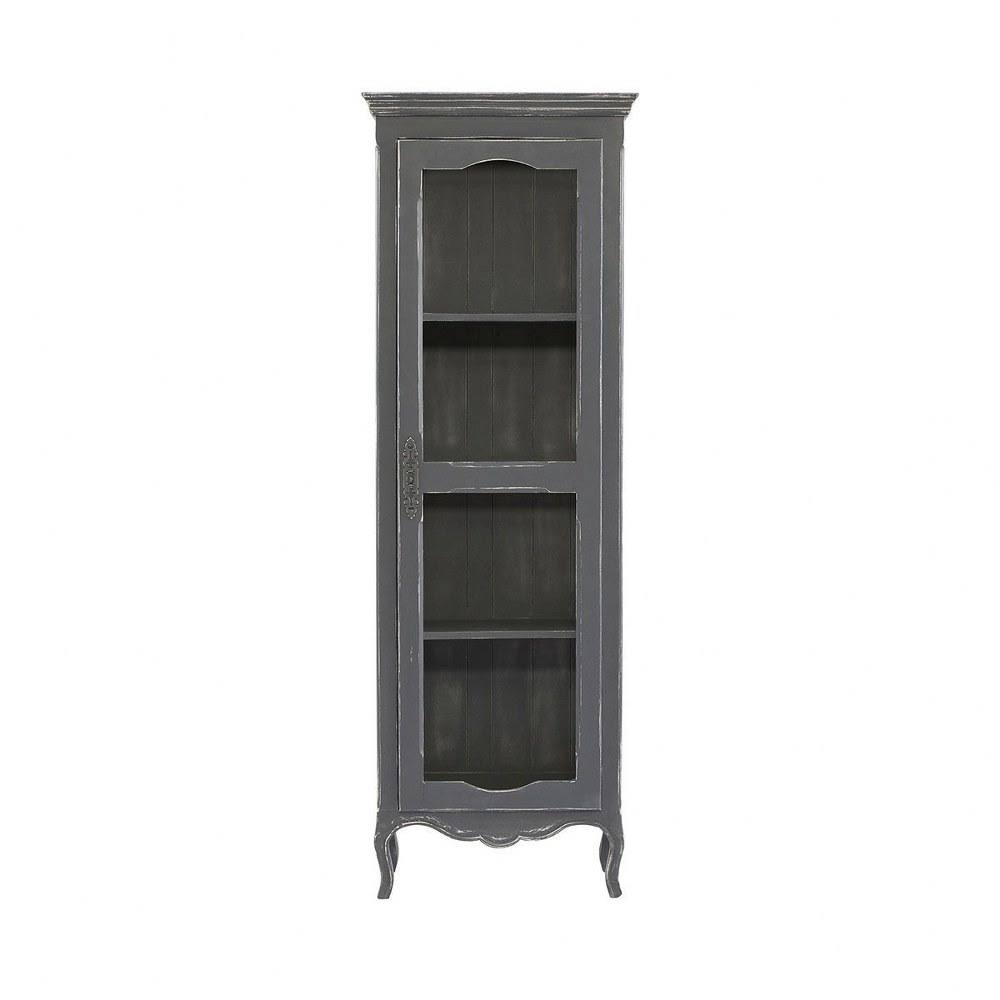72 inch Cabinet Hand-Painted Sapphire Grey Finish Y400