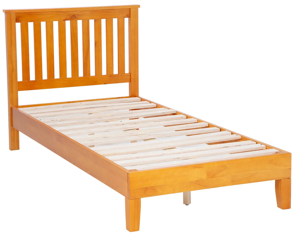 Wood Platform Bed Frame with Headboard Twin B857