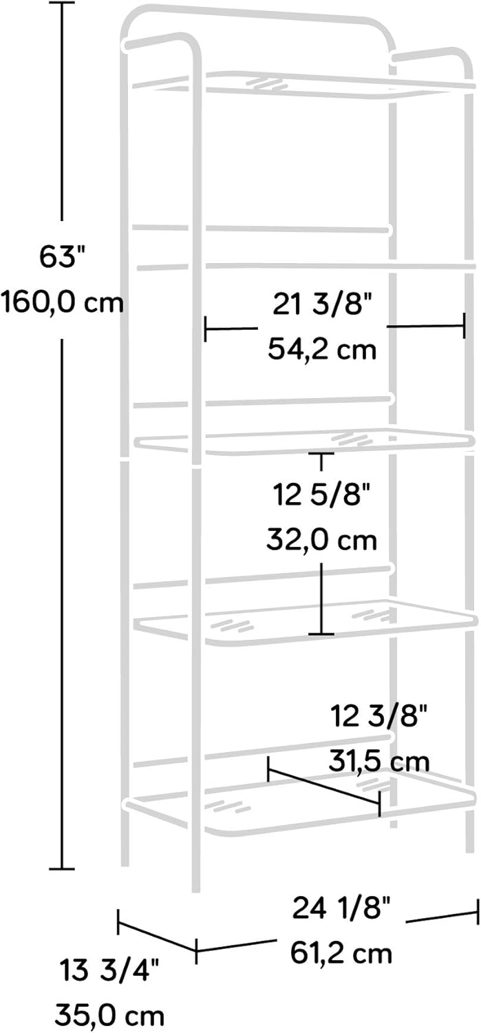 Satin Gold Bookcase U972