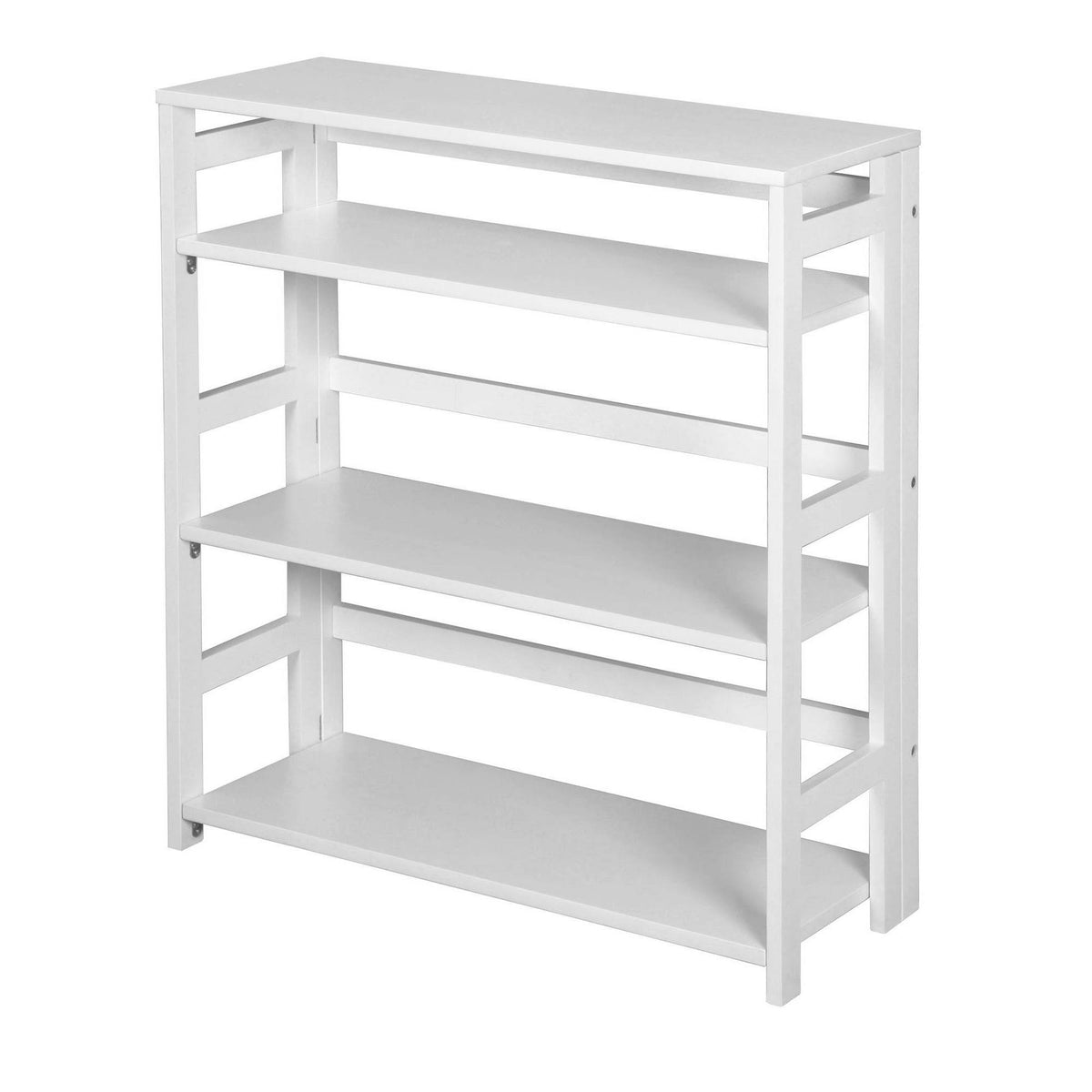 White Folding Bookcase X640221