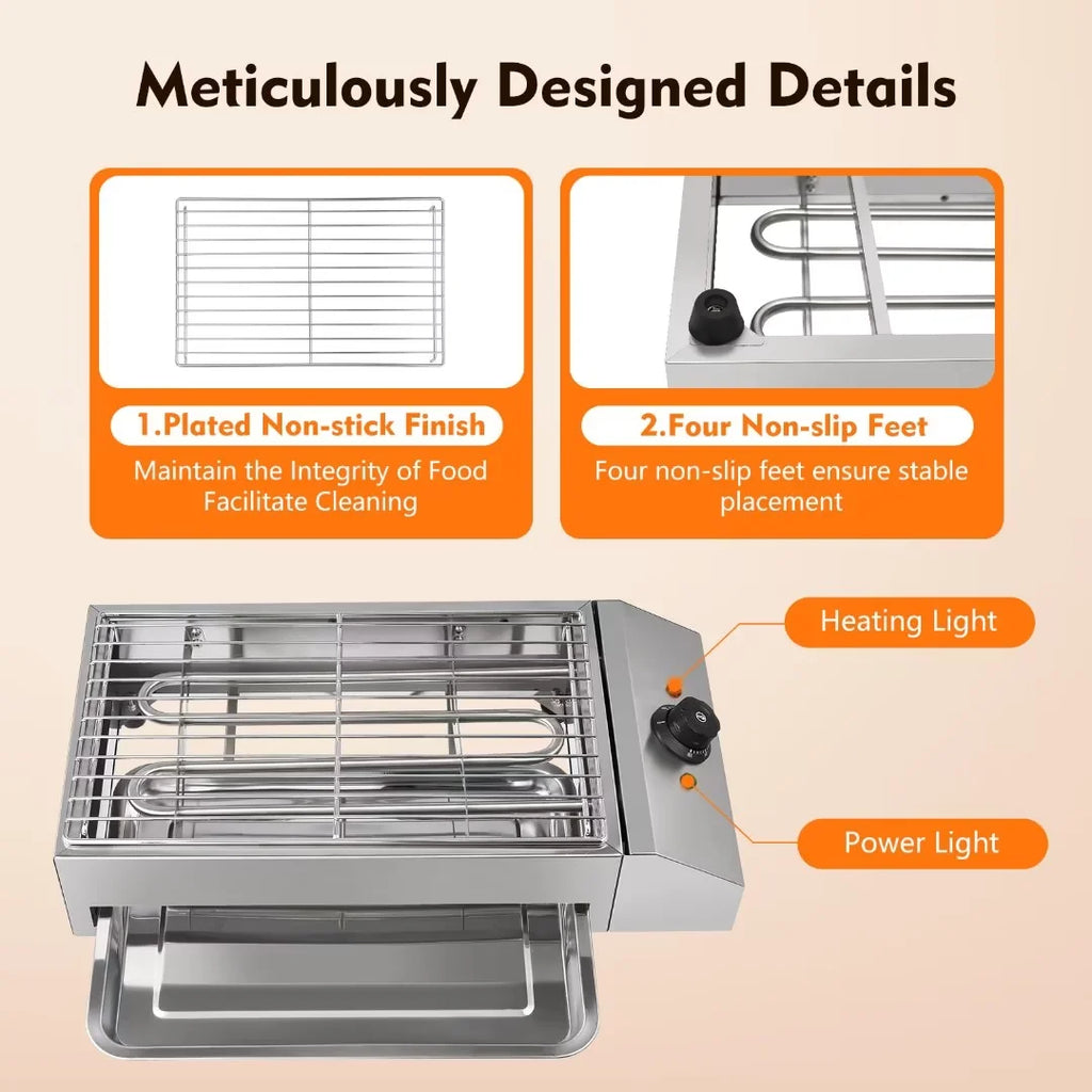 Portable Electric Stainless Steel Grill A907