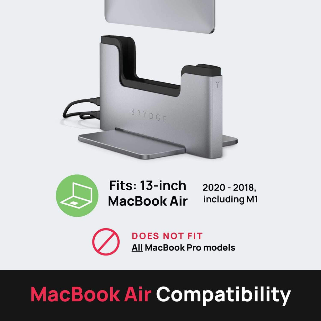 Vertical Docking Station with 2 Thunderbolt 3 Ports Space Gray Y71497