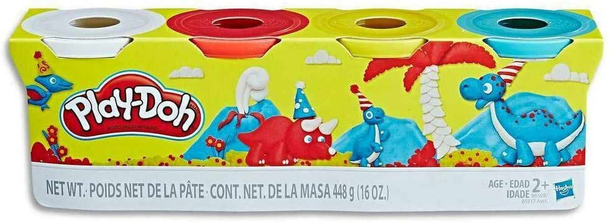 Play Doh Compound Bundle Classic Colors 4 Pack + Wild Colors 4 Pack B4677