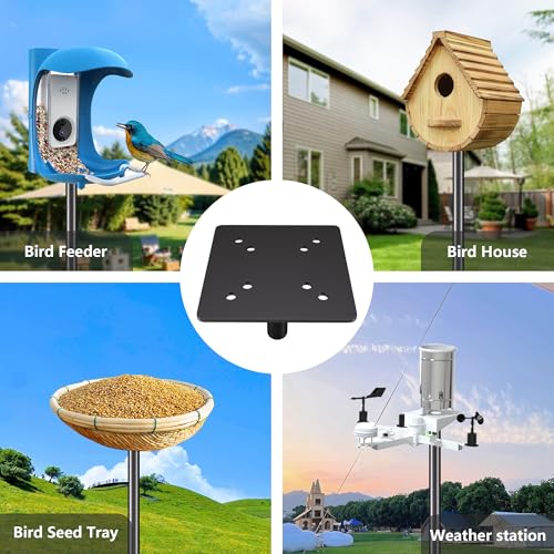 79 Inch Heavy Duty Bird Feeder Pole Kit with 5 Base Prongs D32511