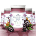 Wildcrafted Irish Sea Moss Gel Vegan Supplement Elderberry Pack of 5 K1346