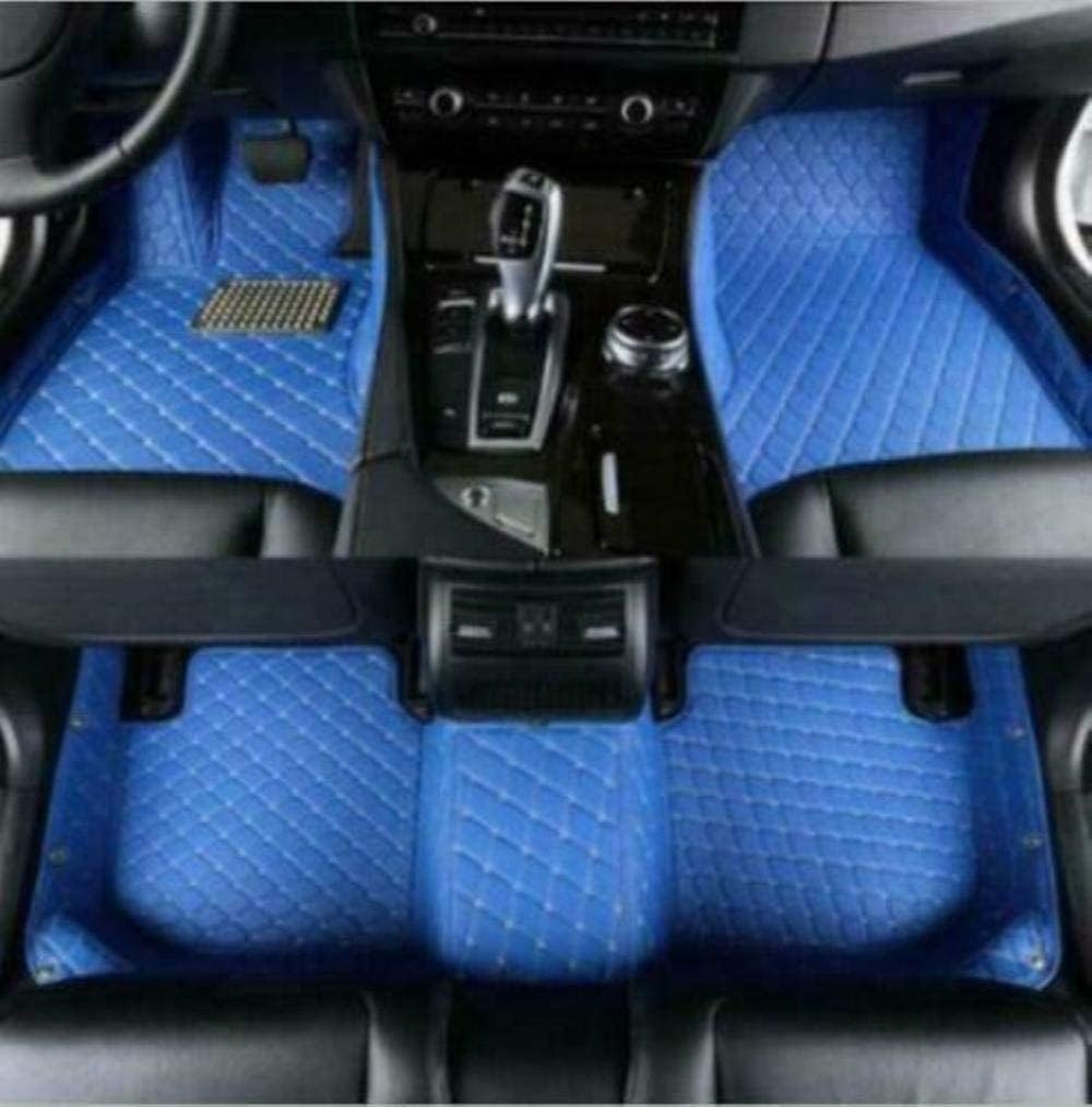 Custom Car Floor Mats Non-Slip Leather Floor Liners Black White Q519