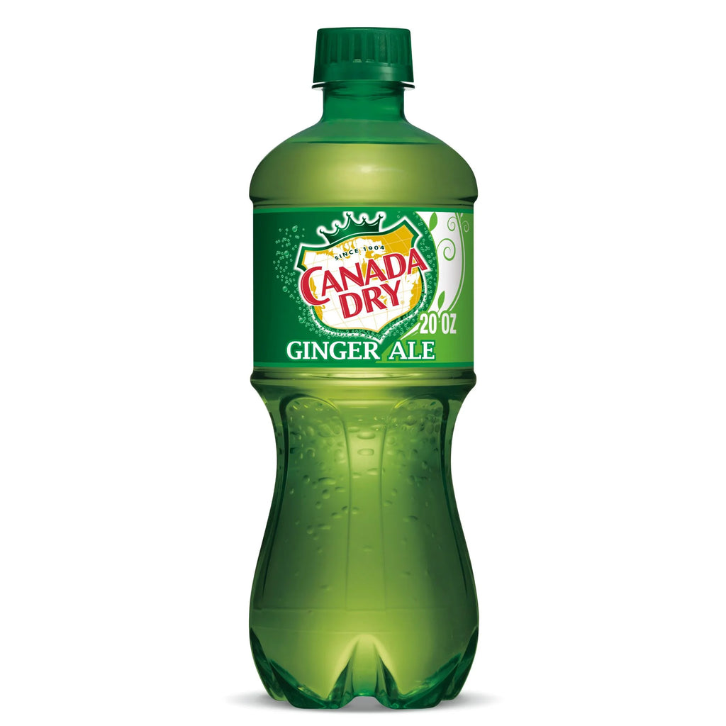 Canada Dry Ginger Ale Soda 20oz Bottles, Quantity of 16 P652