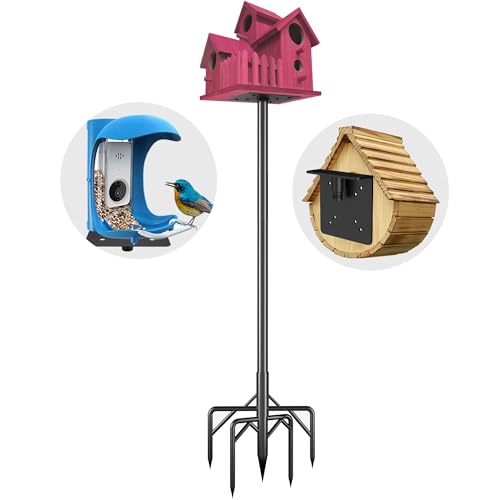 79 Inch Heavy Duty Bird Feeder Pole Kit with 5 Base Prongs D32511